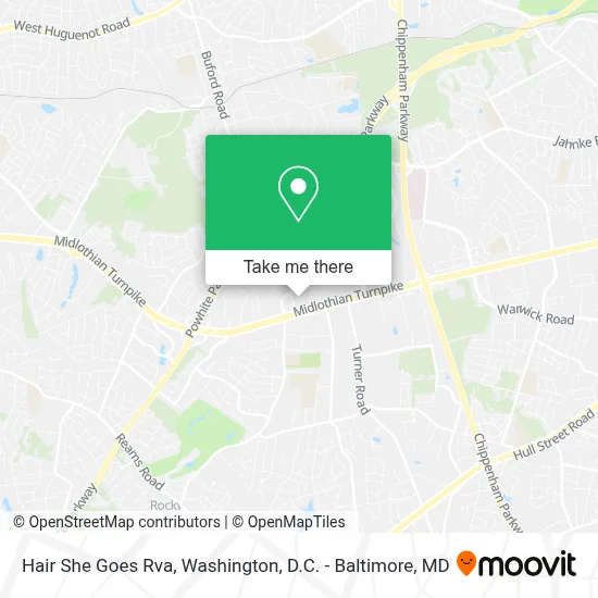 Hair She Goes Rva map