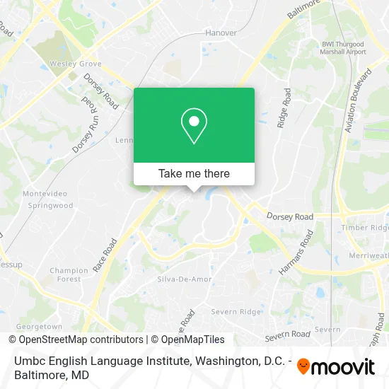 Umbc English Language Institute map