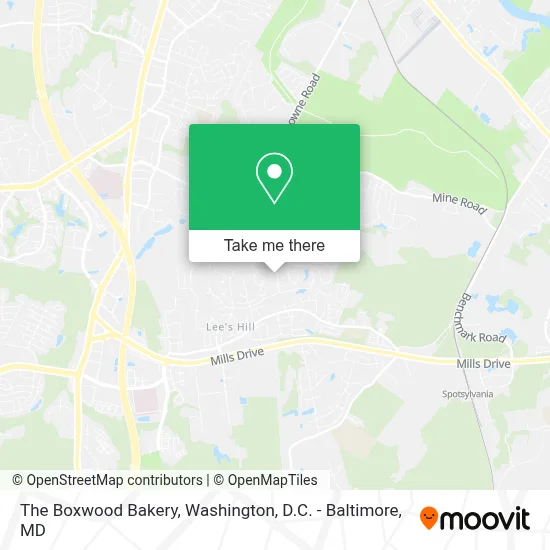 The Boxwood Bakery map