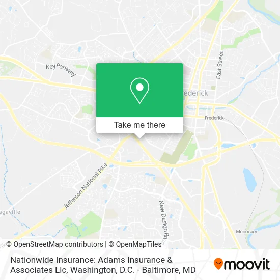 Nationwide Insurance: Adams Insurance & Associates Llc map