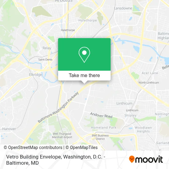 Vetro Building Envelope map