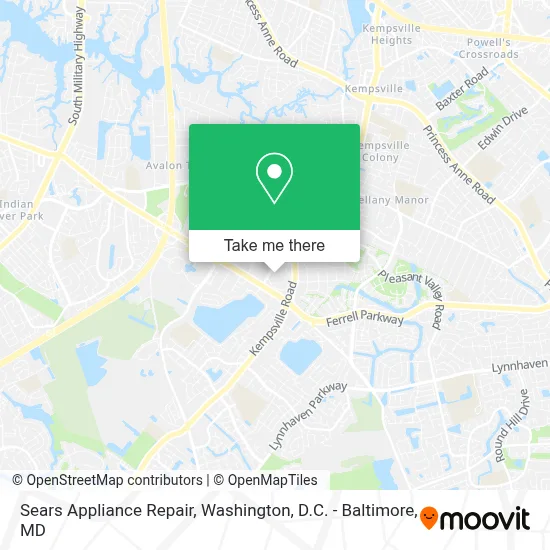 Sears Appliance Repair map