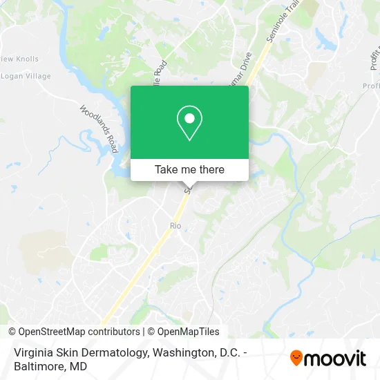 Virginia Skin Dermatology map