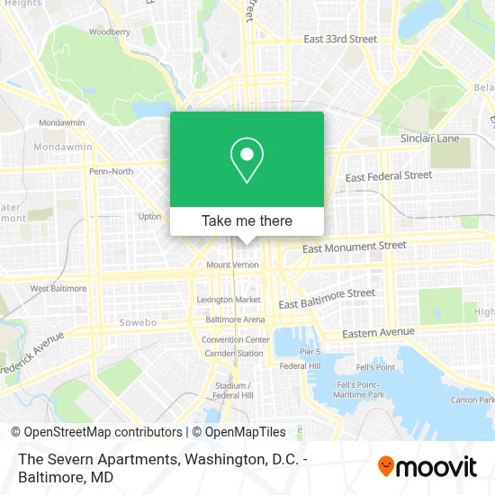 The Severn Apartments map