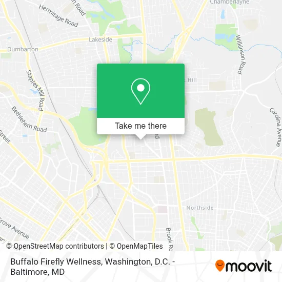 Buffalo Firefly Wellness map