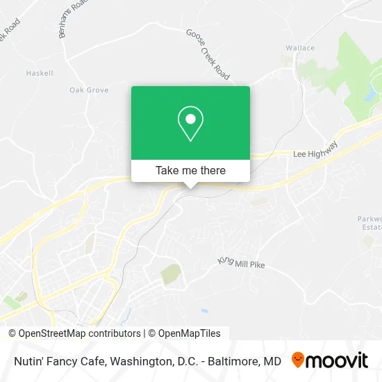 Nutin' Fancy Cafe map