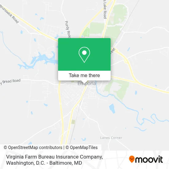 Virginia Farm Bureau Insurance Company map