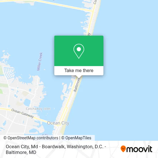 Ocean City, Md - Boardwalk map