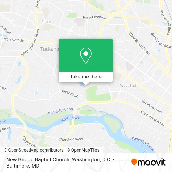 New Bridge Baptist Church map