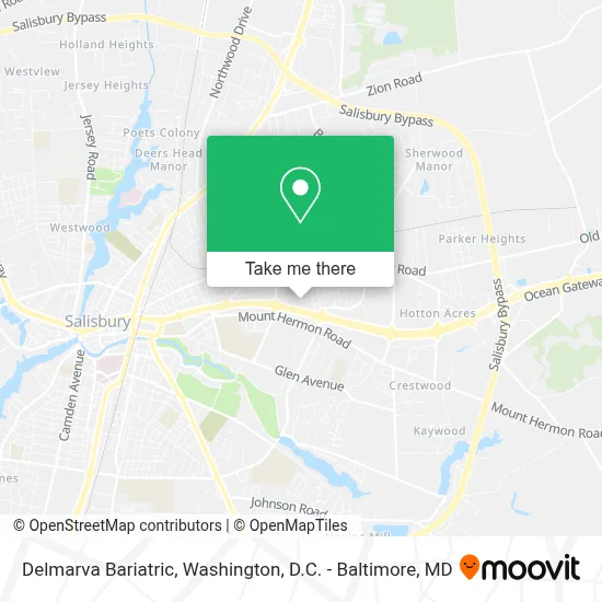 Delmarva Bariatric map