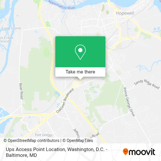 Ups Access Point Location map
