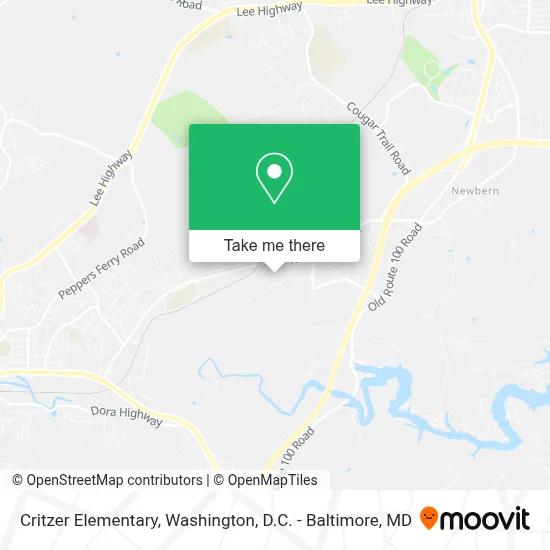 Critzer Elementary map
