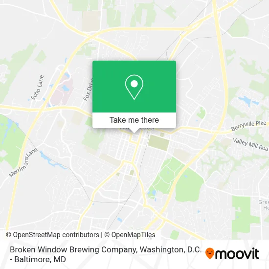 Broken Window Brewing Company map