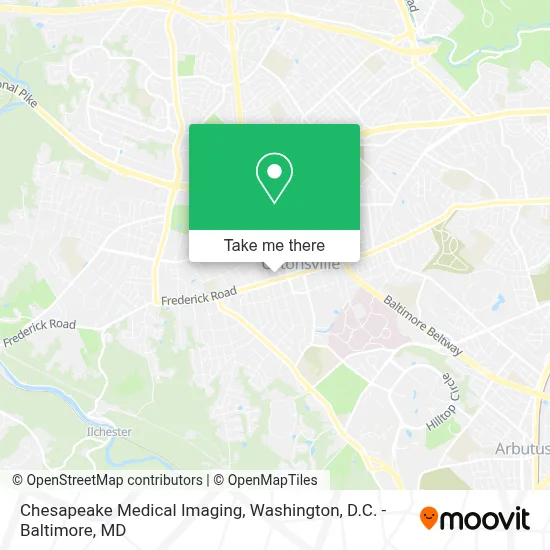 Chesapeake Medical Imaging map