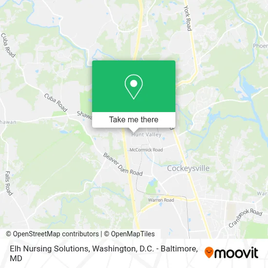 Elh Nursing Solutions map