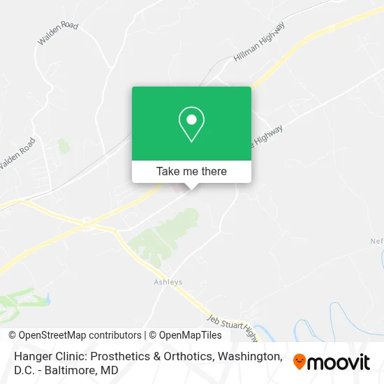 Hanger Clinic: Prosthetics & Orthotics map