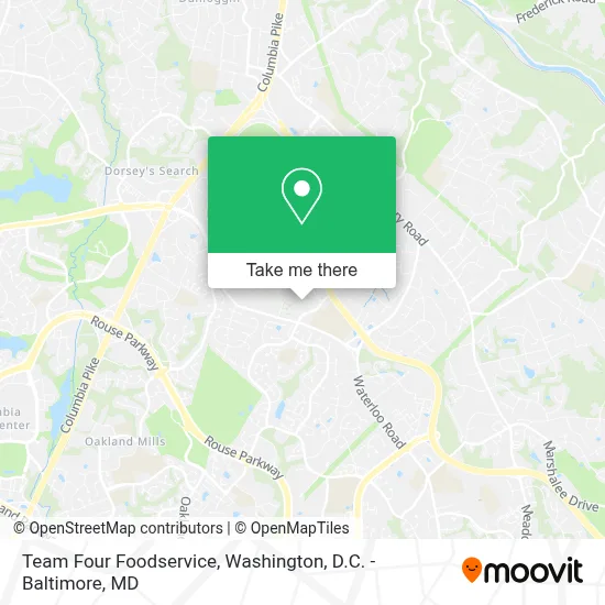 Team Four Foodservice map