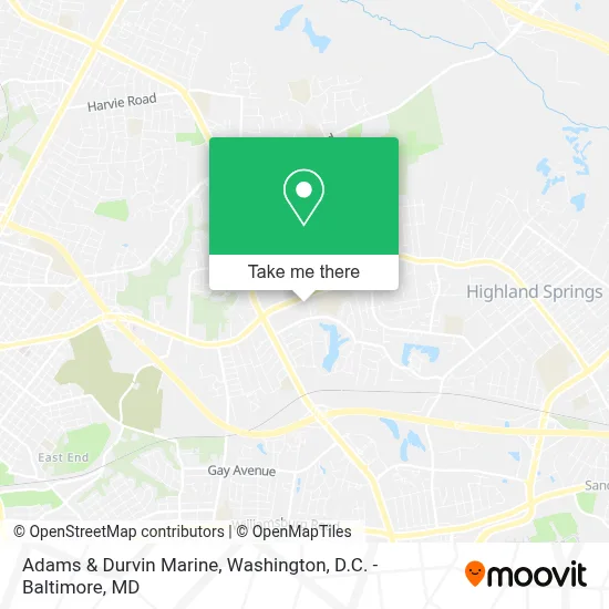 Adams & Durvin Marine map