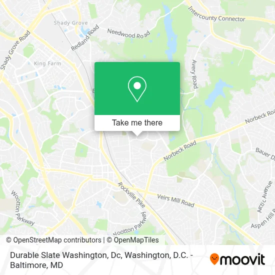 Durable Slate Washington, Dc map