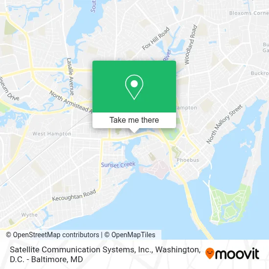 Satellite Communication Systems, Inc. map