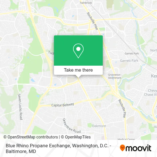 Blue Rhino Propane Exchange map