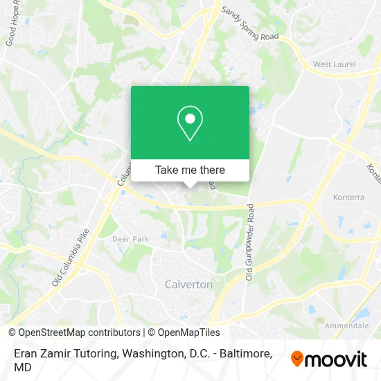 Eran Zamir Tutoring map