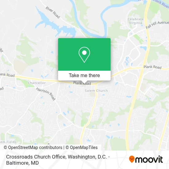 Crossroads Church Office map
