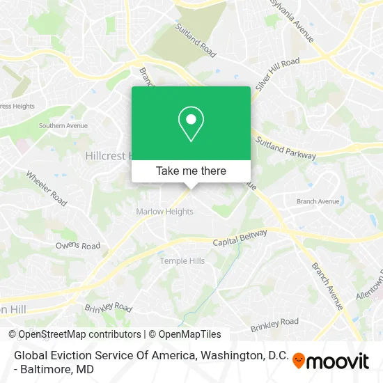 Global Eviction Service Of America map