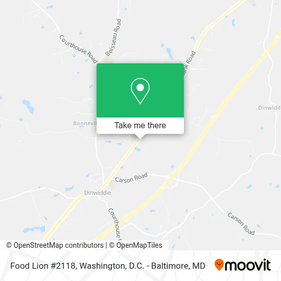 Food Lion #2118 map