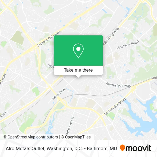 Alro Metals Outlet map