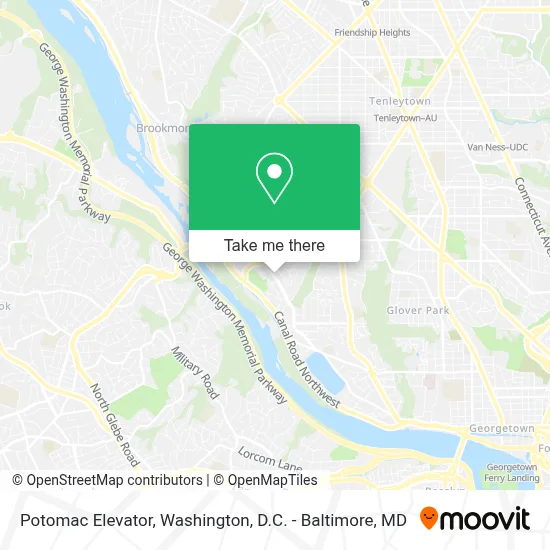Potomac Elevator map