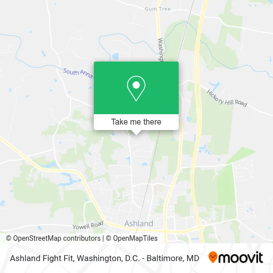 Ashland Fight Fit map