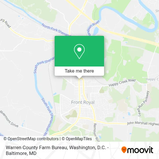 Warren County Farm Bureau map