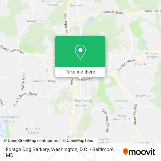 Forage Dog Barkery map