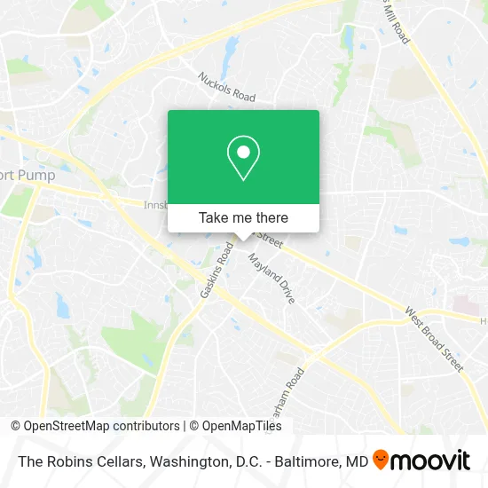 The Robins Cellars map