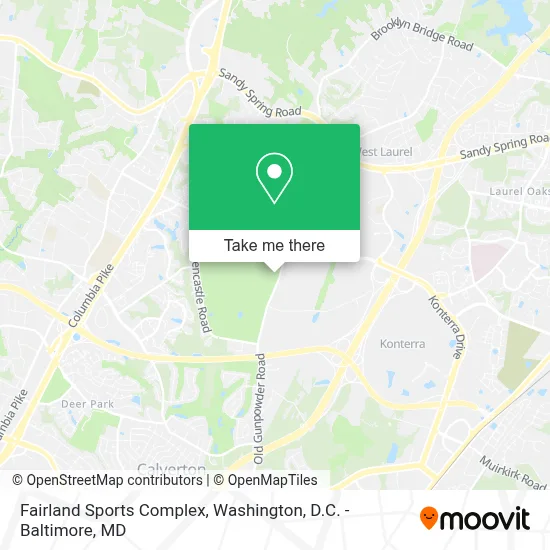 Fairland Sports Complex map