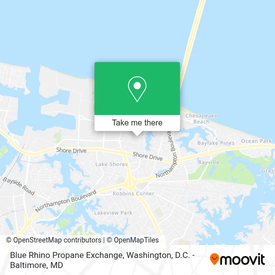 Blue Rhino Propane Exchange map