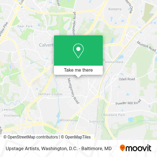 Upstage Artists map