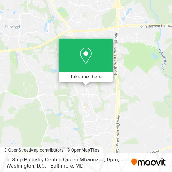 In Step Podiatry Center: Queen Mbanuzue, Dpm map