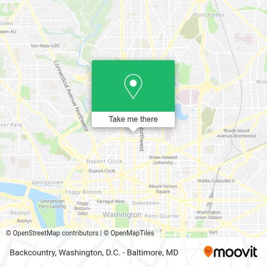 Backcountry map