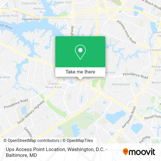 Ups Access Point Location map