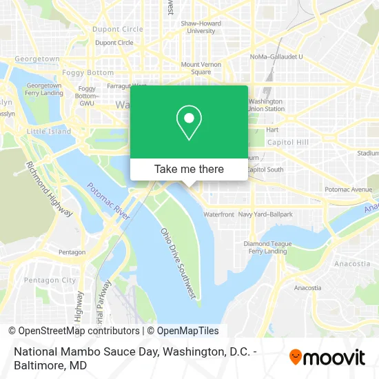 National Mambo Sauce Day map
