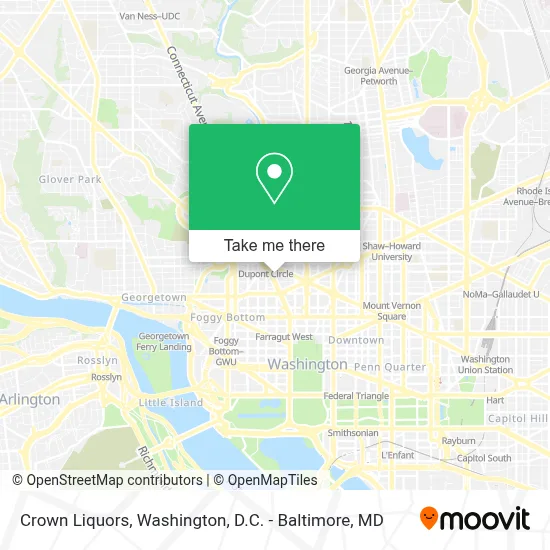 Crown Liquors map