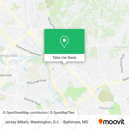 Jersey Mike's map