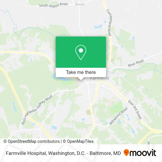 Farmville Hospital map