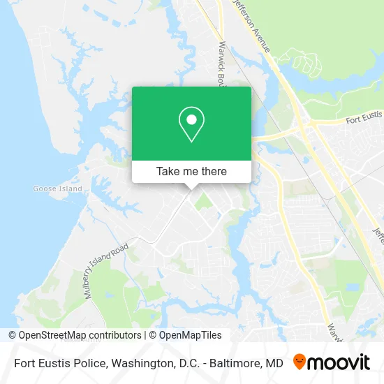 Fort Eustis Police map