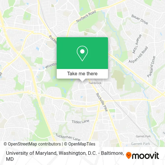 University Of Maryland map