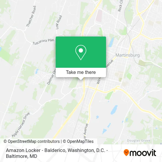 Amazon Locker - Balderico map