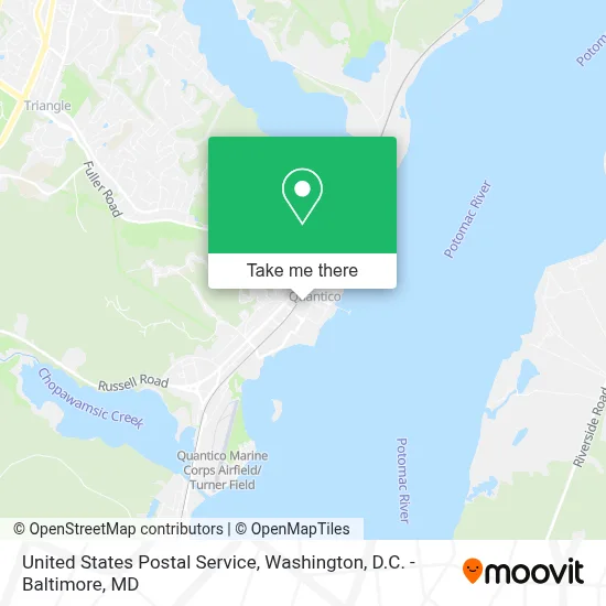 United States Postal Service map