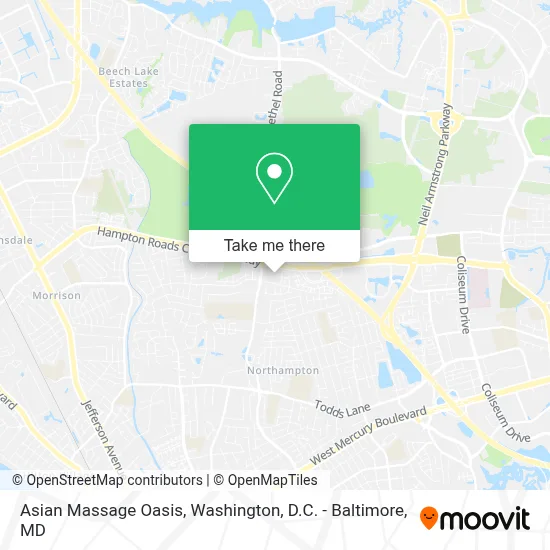 Asian Massage Oasis map